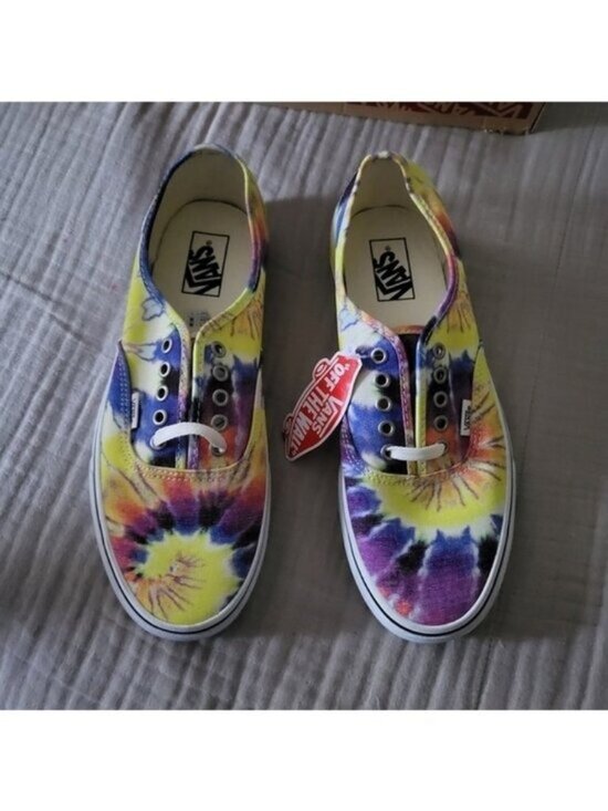 Vans Other - Vans Authentic Sf Washed Tie Dye White Men 10.5 Canvas multicolor 072026